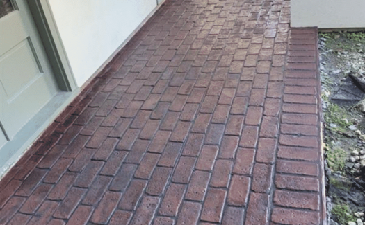 Stamped & Stained Walkway